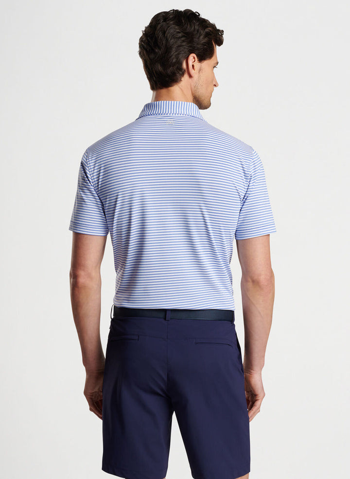 Peter Millar Mens Tailored Fit Mood Performance Mesh Polo - ELIXIR