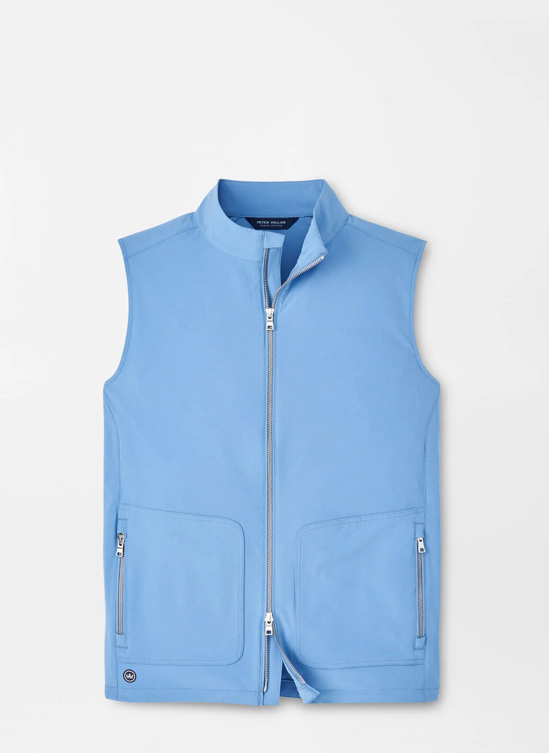 Peter Millar Mens Tailored Fit Contour Vest - BROOK BLUE