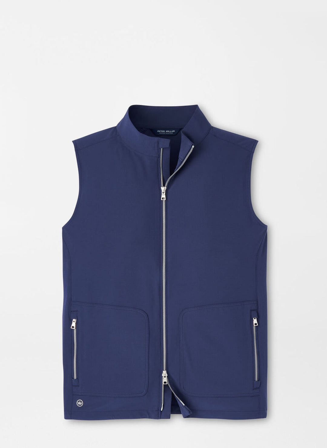 Peter Millar Mens Tailored Fit Contour Vest - NAVY