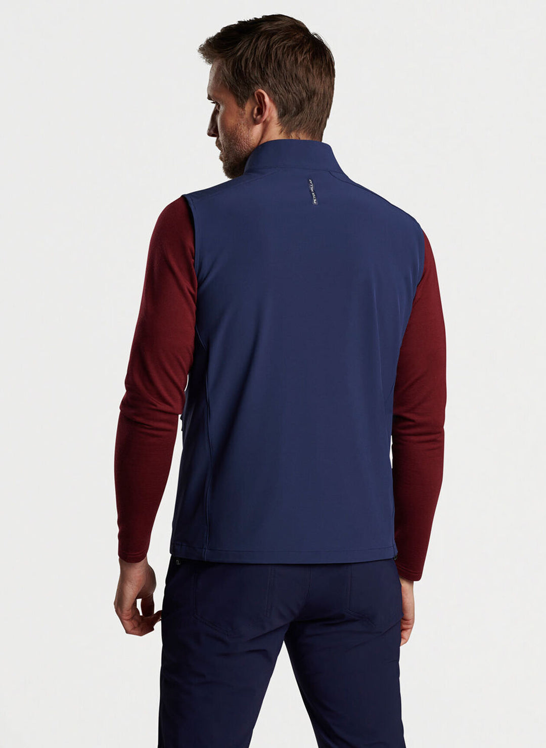 Peter Millar Mens Tailored Fit Contour Vest - NAVY