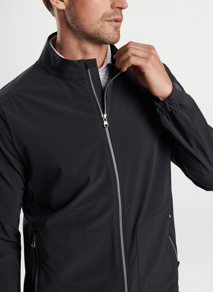 Peter Millar Mens Tailored Fit Contour Jacket - BLACK