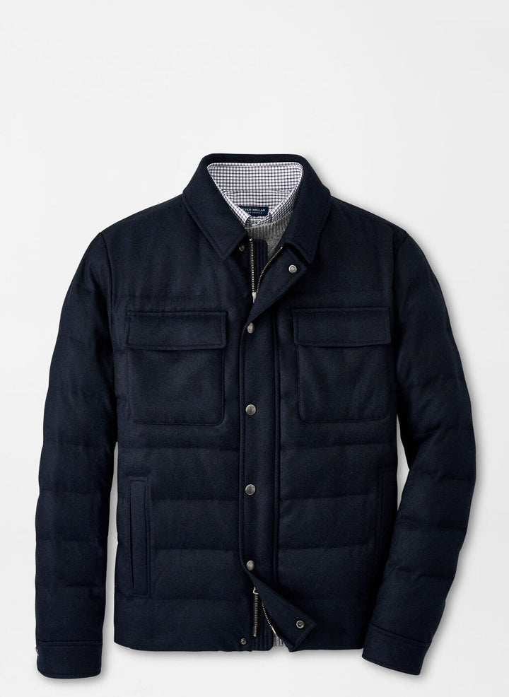 Peter Millar Mens Tailored Fit Davos Jacket - NAVY