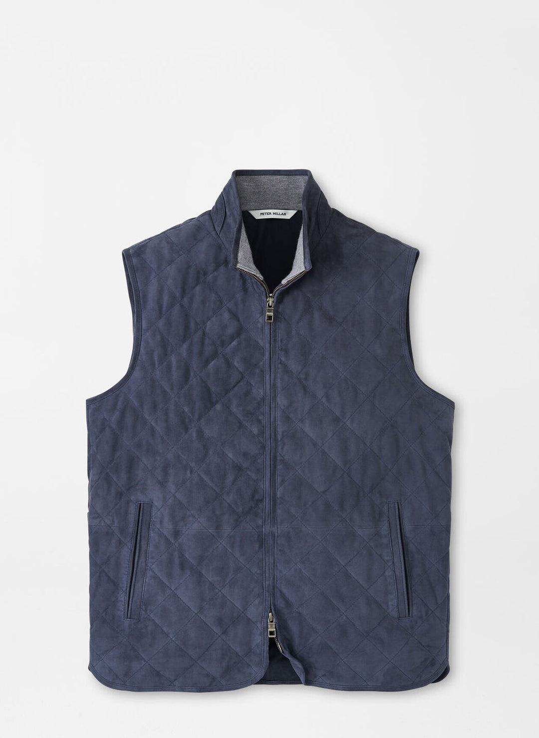 Peter Millar Mens Classic Fit Essex Suede Vest - GALAXY