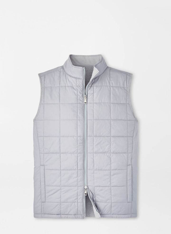 Peter Millar Mens Classic Fit Portrush Reversible Hybrid Vest - GALE GREY