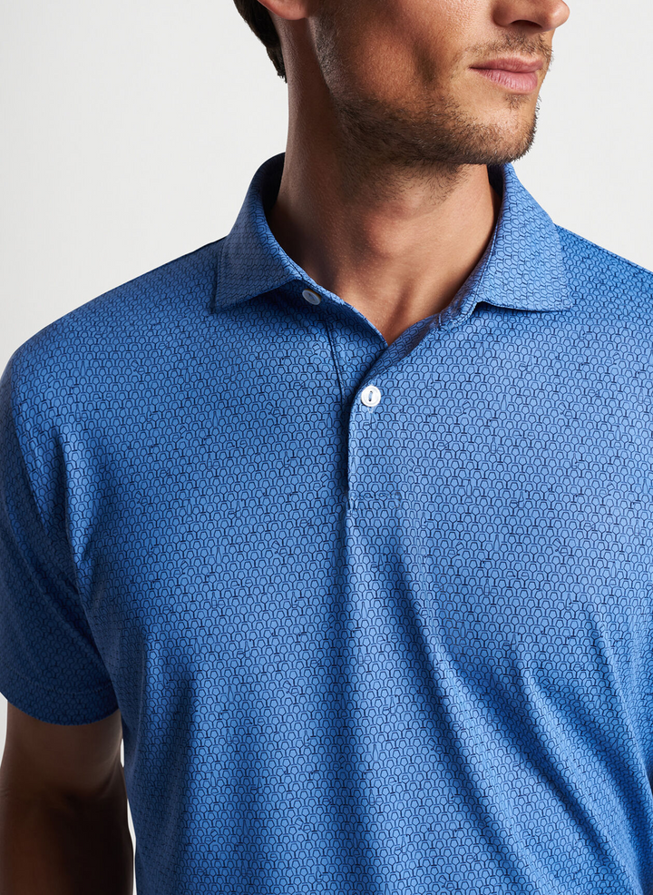 Peter Millar Mens Tailored Fit 'SACCATO' Polo - CASCADE