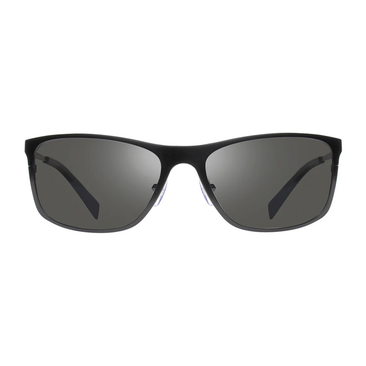 Revo BLACK - Unisex MERIDIAN Ultra-lightweight Titanium PolarizedSunglasses - Satin Black/Graphite