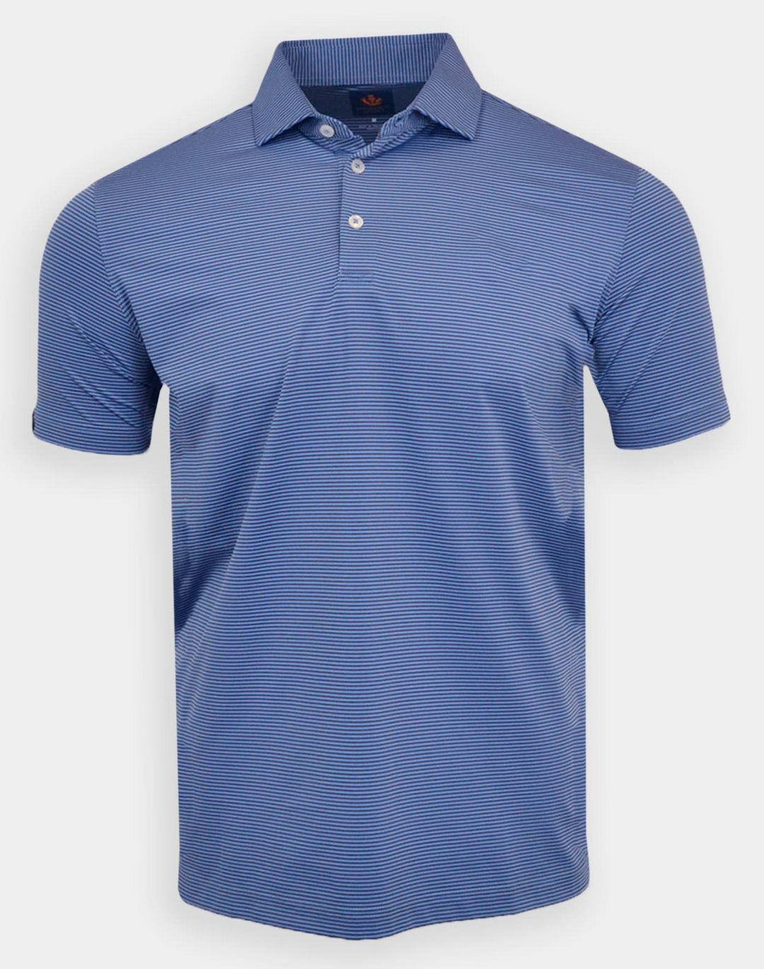 Donald Ross Sport Fit Mens Short Sleeve Owen Polo - BLUE WHALE/STORMY SKY