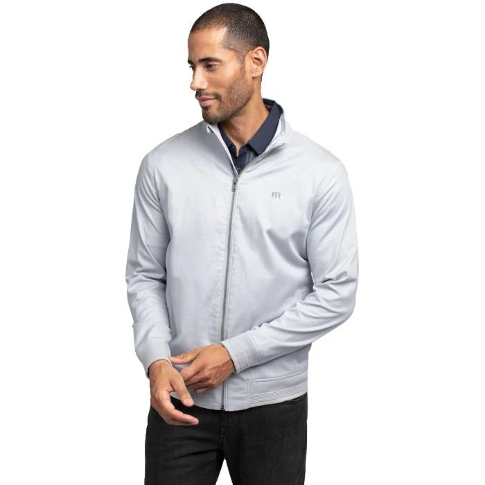 TRAVIS MATHEW PROPER PINT FULL ZIP GOLF JACKET - MICRO CHIP