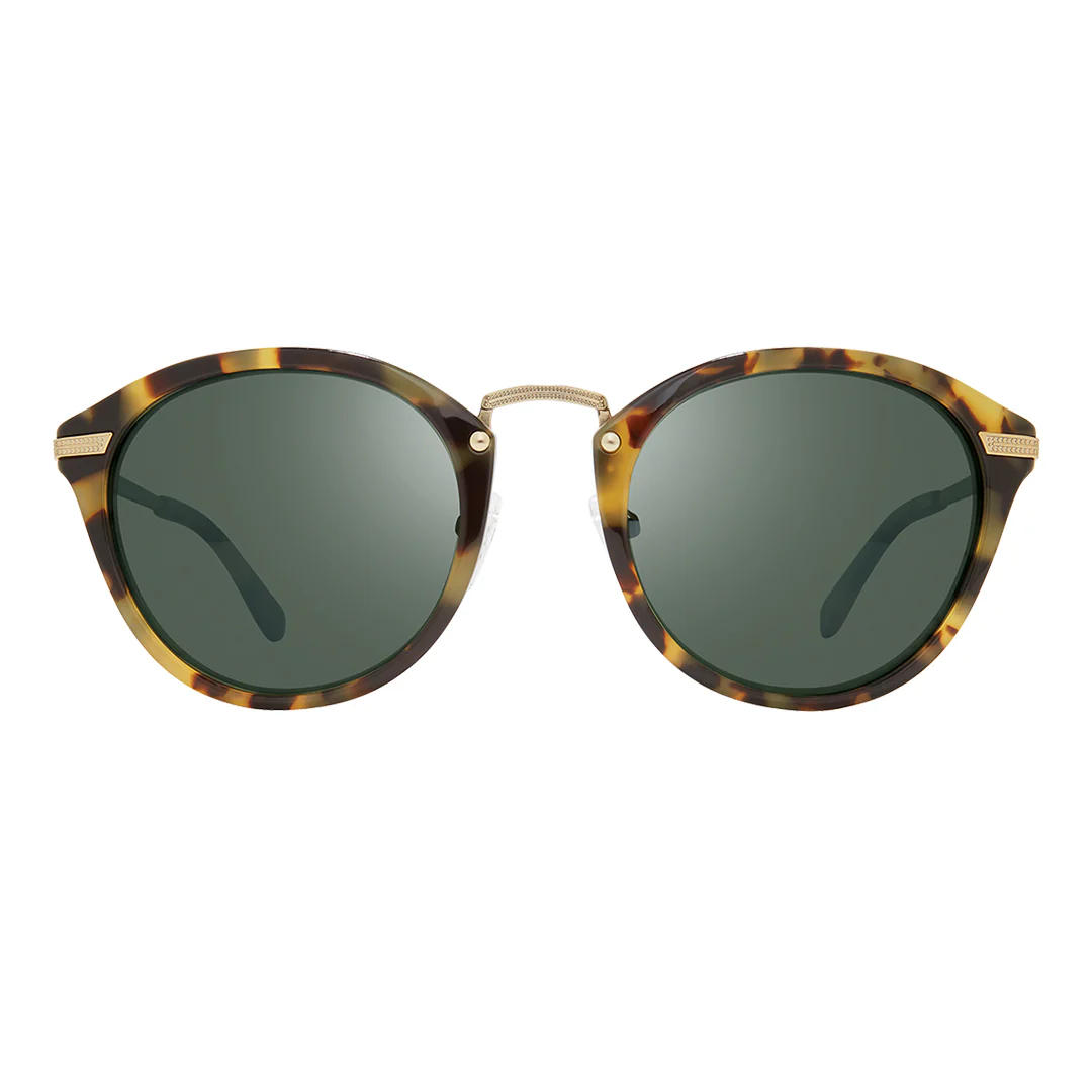 Revo UNISEX Quinn | Glass Lens Polarized Sunglasses - Tortoise/Smoky Green