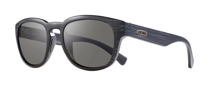 Revo Unisex Zinger Round Sunglasses - MATTE BLACK SCRATCH/GRAPHITE