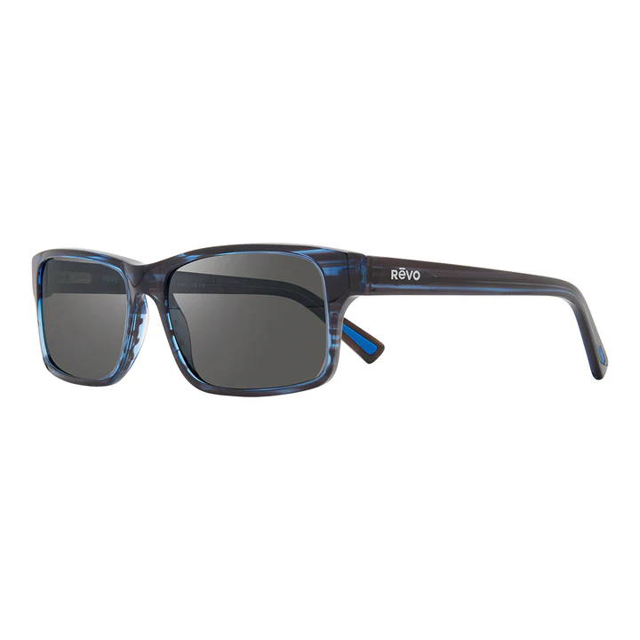 Revo Unisex FINLEY |Eco-friendly Polarized Sunglasses - Blue Horn/Graphite