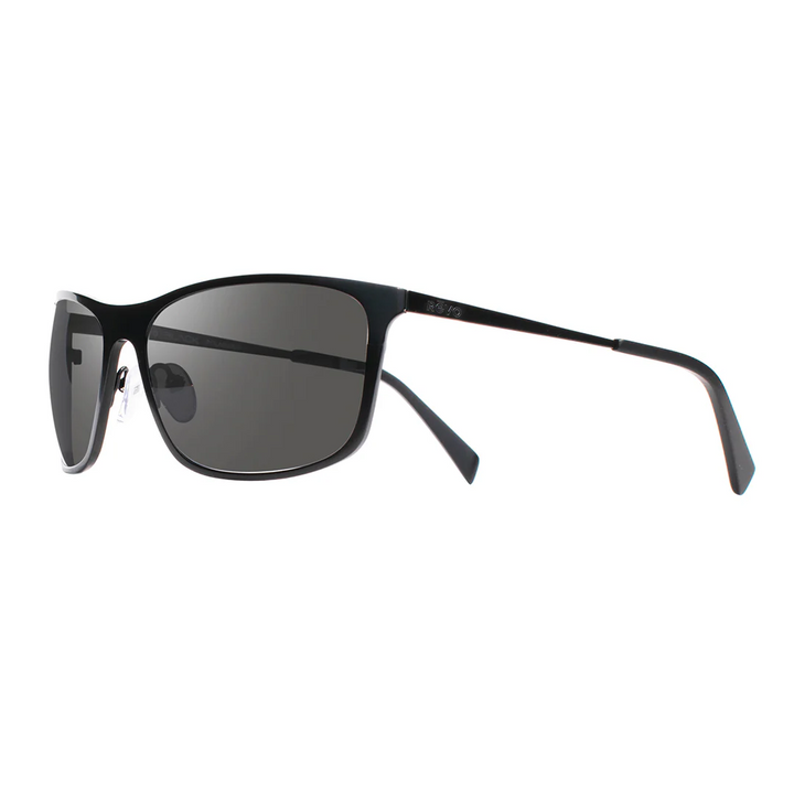 Revo BLACK - Unisex MERIDIAN Ultra-lightweight Titanium PolarizedSunglasses - Satin Black/Graphite