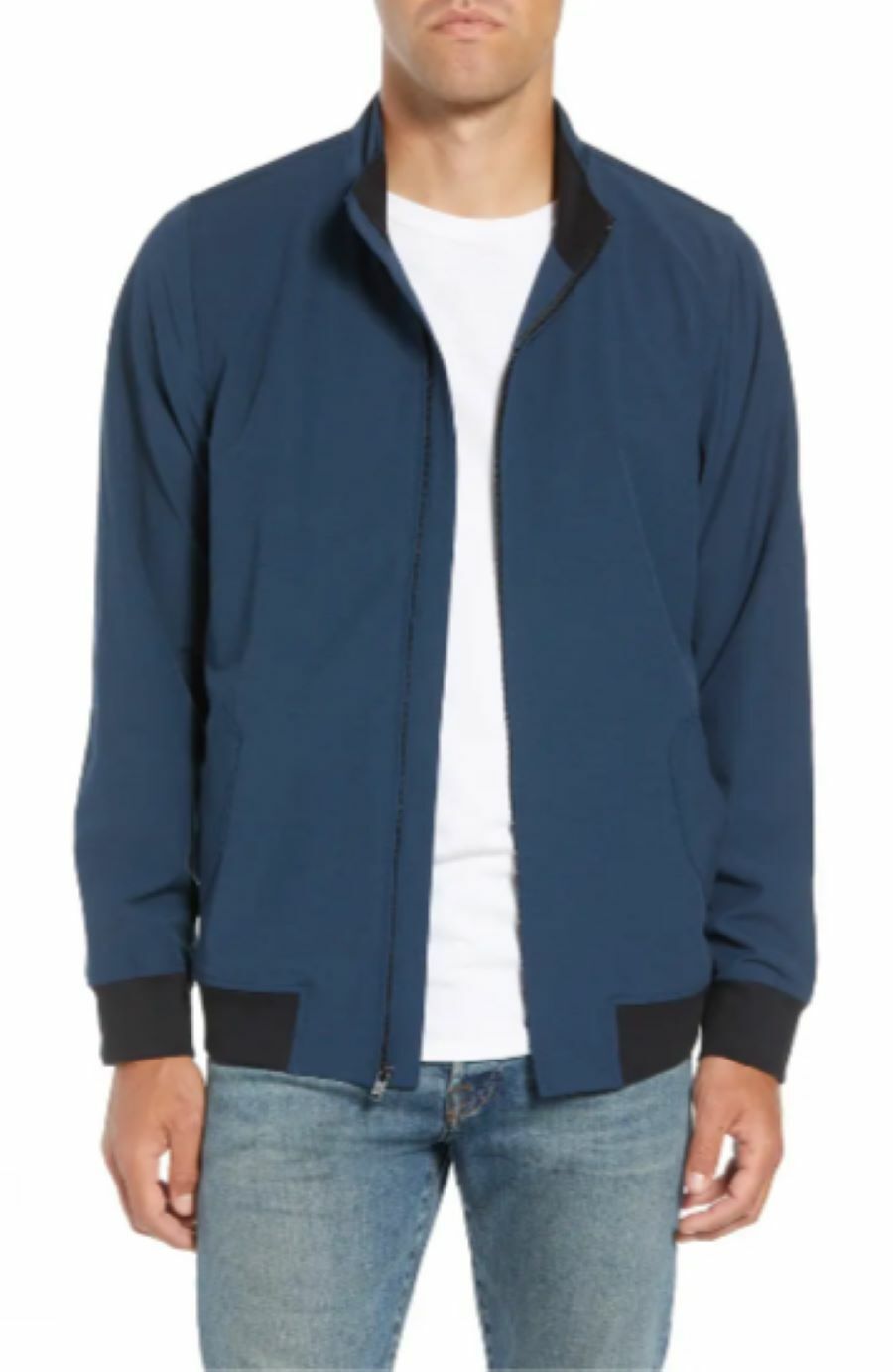 TRAVIS MATHEW RIDGLEY FULL ZIP JACKET - BLUE