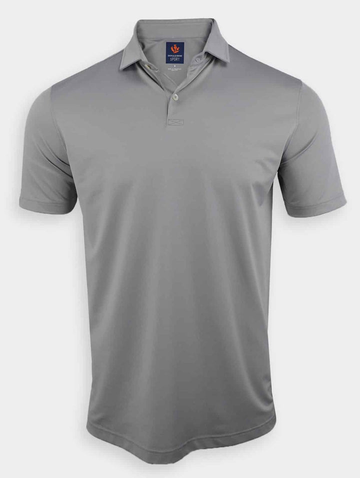 Donald Ross Mens Sport Fit Donny Pique Polo - SHADOW GREY