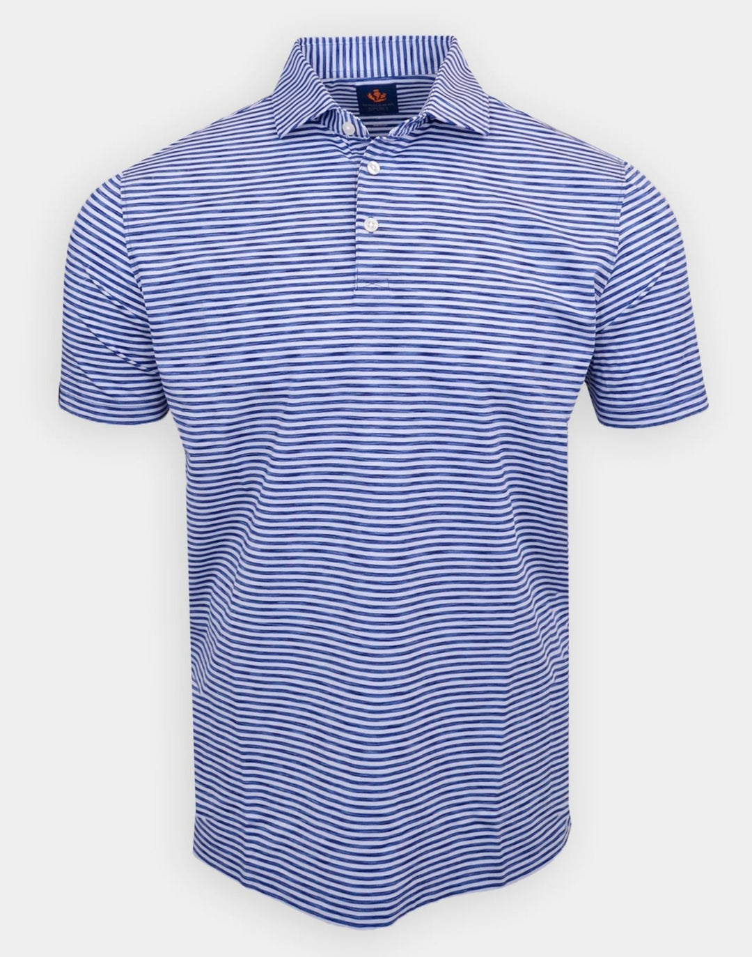 Donald Ross Sport Fit Mens Short Sleeve Cecil Polo - NAVY/WHITE