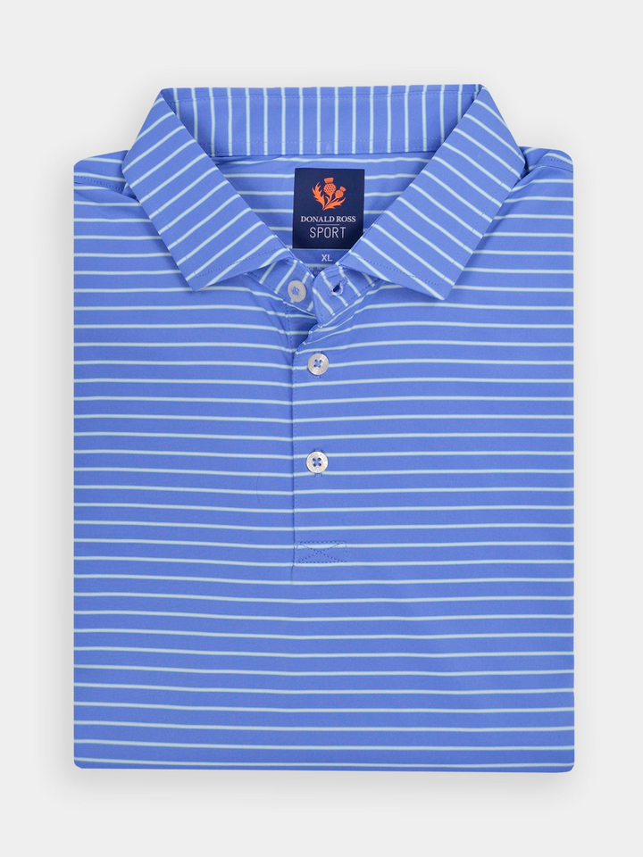 Donald Ross Mens Sport Fit RUBEN Polo - ULTRAMARINE SEAGLASS