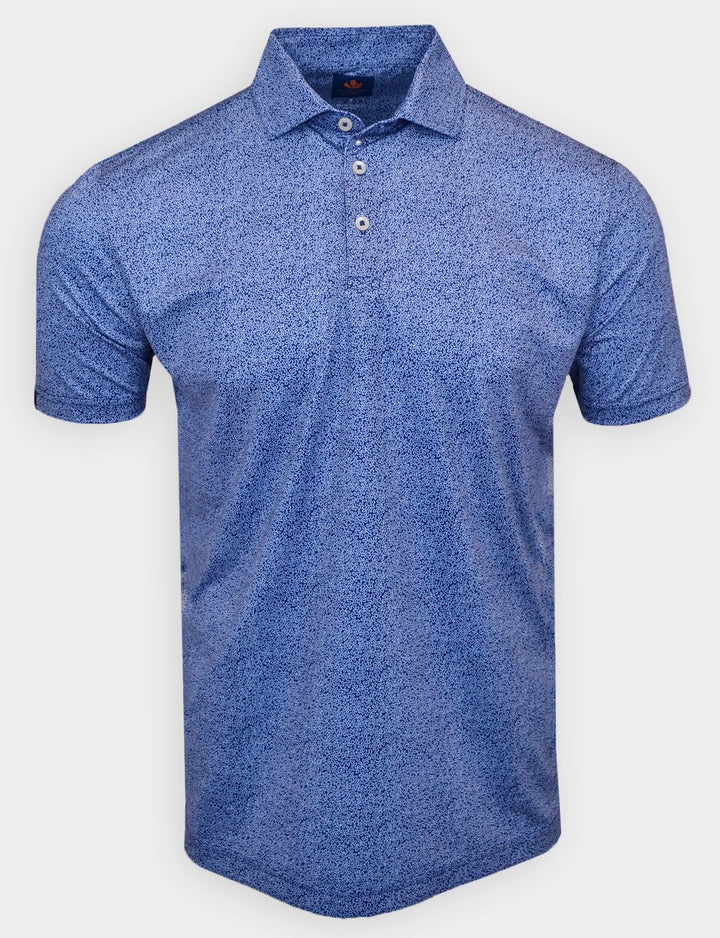 Donald Ross Mens Sport Fit Wallace Polo - NAVY/SKY BLUE