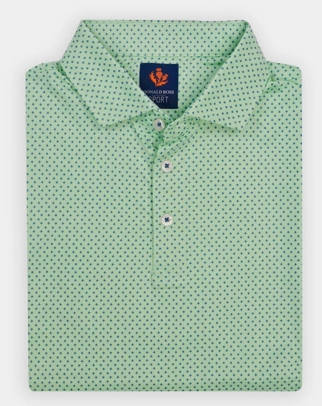 Donald Ross Mens Sport Fit BYRON Polo - ALOE