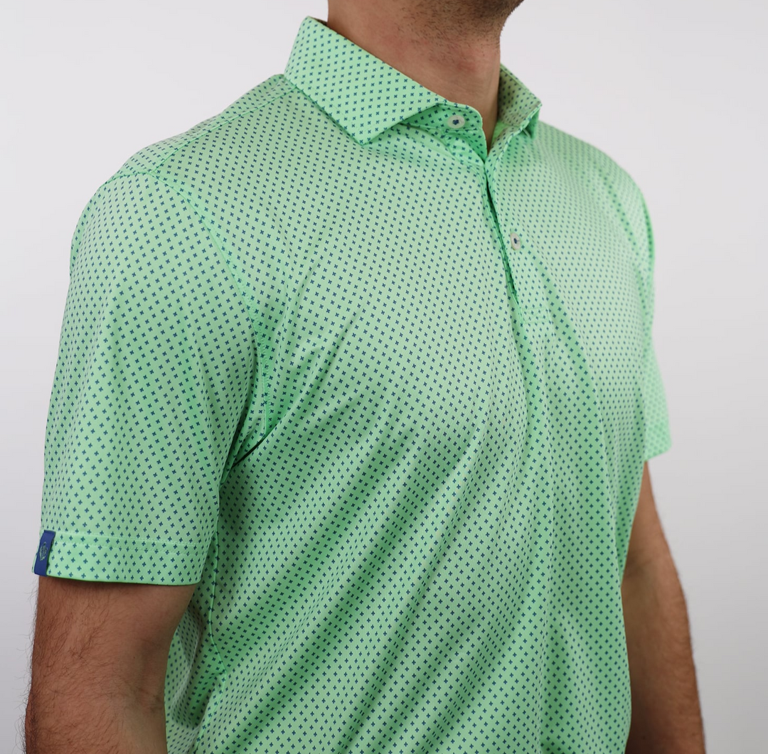 Donald Ross Mens Sport Fit BYRON Polo - ALOE