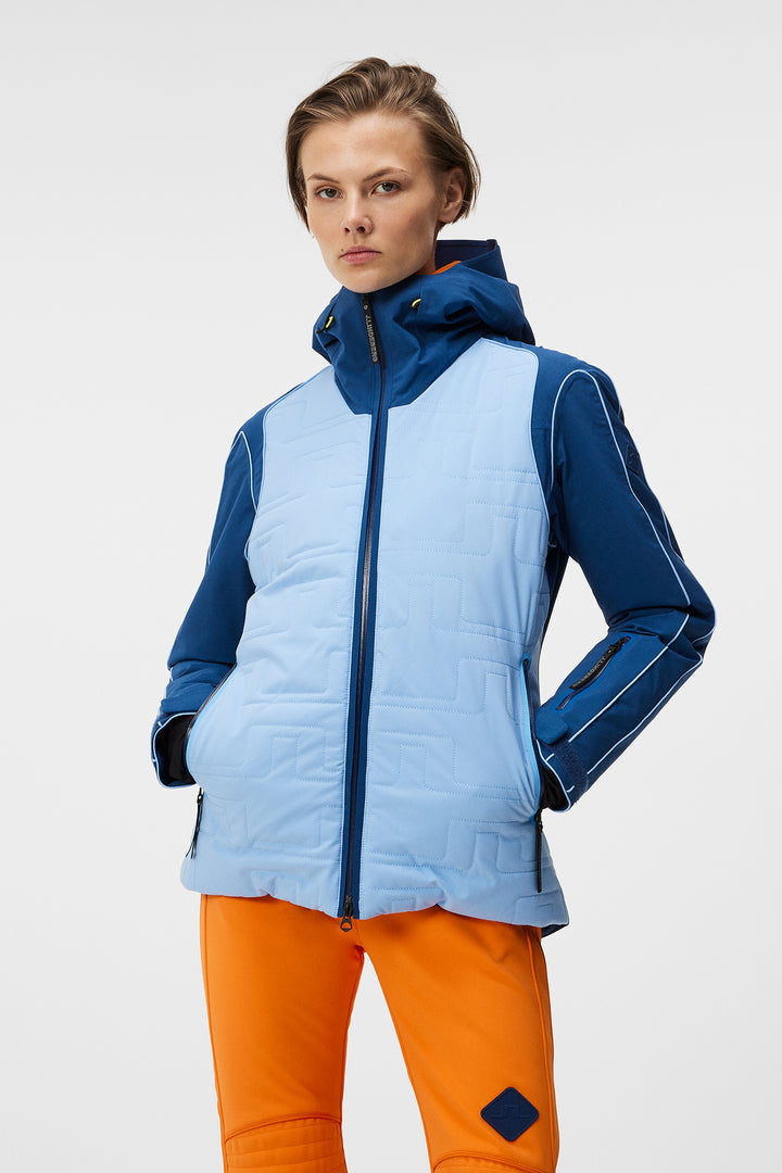 J.Lindeberg Womens Cassidy Hybrid  SkiJacket - Estate Blue