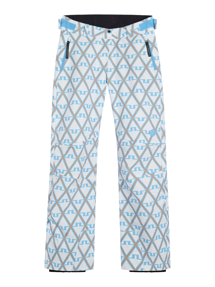 J.Lindeberg Womens Isella Ski Pants Printed - Little Boy Blue Diamond