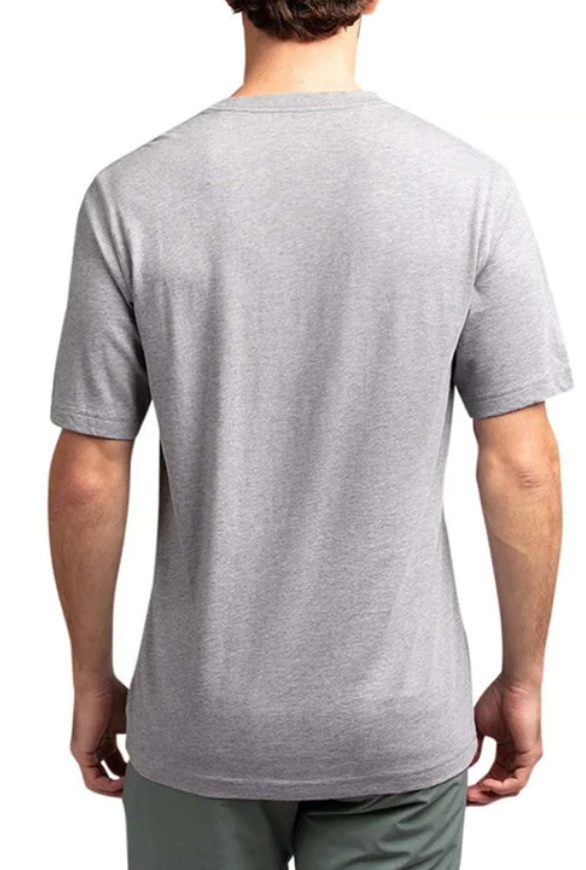 TRAVIS MATHEW TOURIST TRAP T-SHIRT - HEATHER GREY