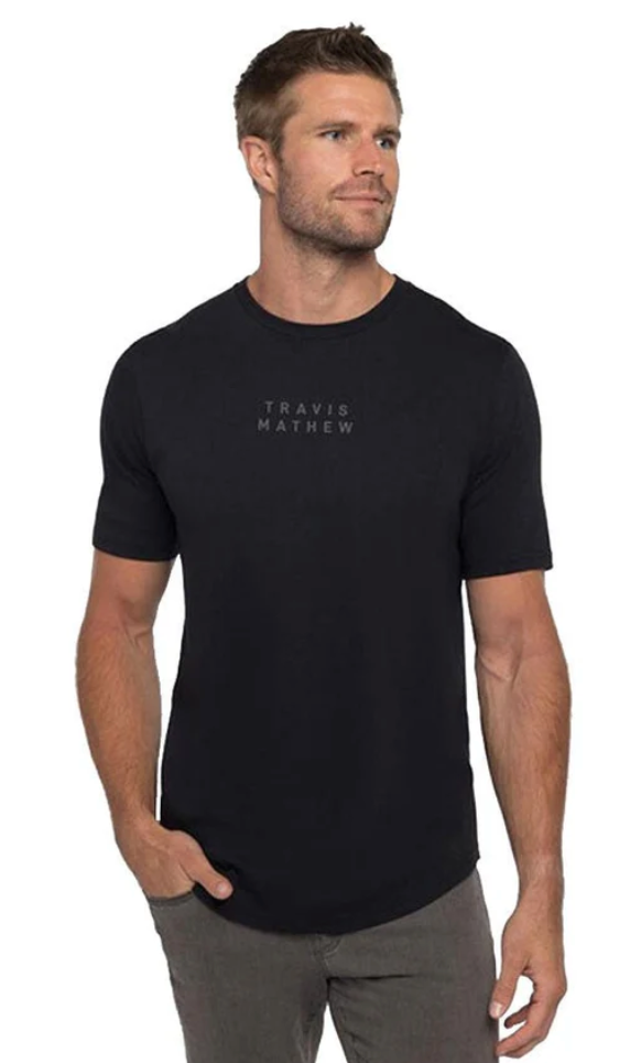 TRAVIS MATHEW YUCCA FLOWER T-SHIRT - BLACK