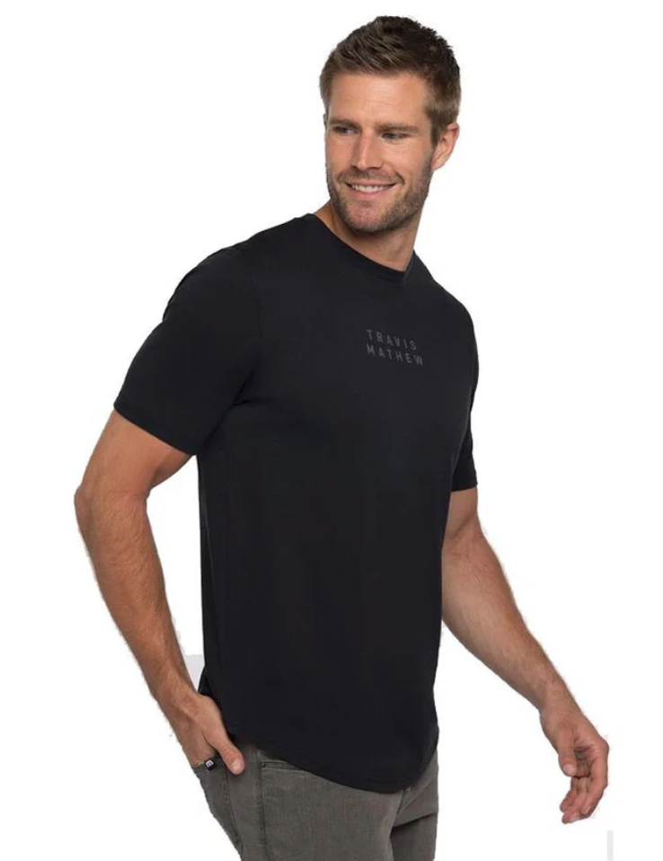 TRAVIS MATHEW YUCCA FLOWER T-SHIRT - BLACK