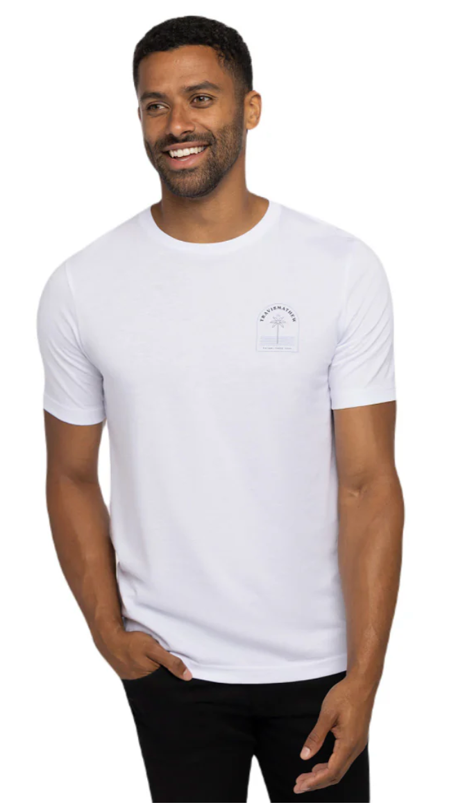 TRAVIS MATHEW HASTA LUEGO T-SHIRT - WHITE