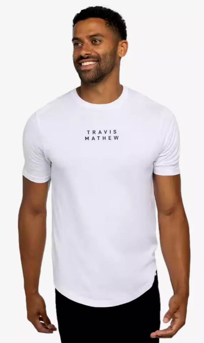 TRAVIS MATHEW YUCCA FLOWER T-SHIRT - WHITE