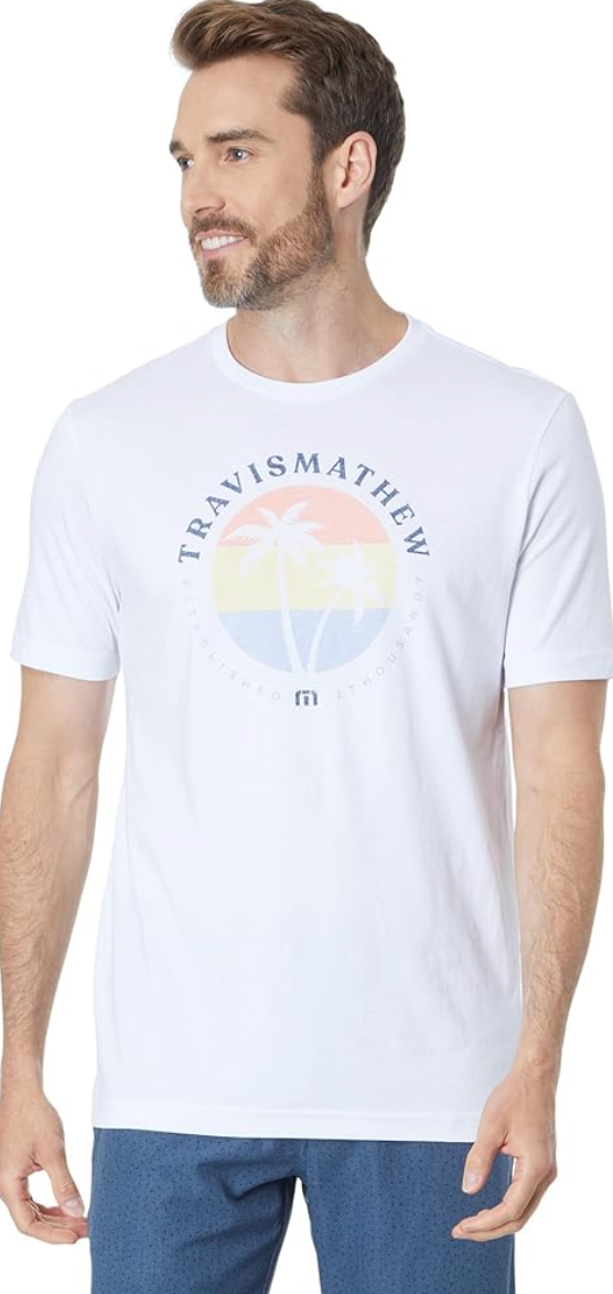 TRAVIS MATHEW SOUTHERN HIGHLANDS T-SHIRT - WHITE