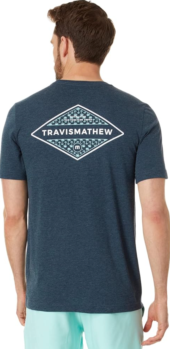 TRAVIS MATHEW REPOSADO T-SHIRT - HEATHER PEACOAT