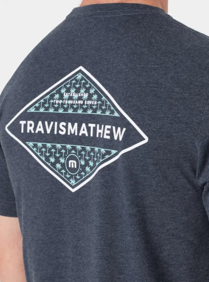 TRAVIS MATHEW REPOSADO T-SHIRT - HEATHER PEACOAT