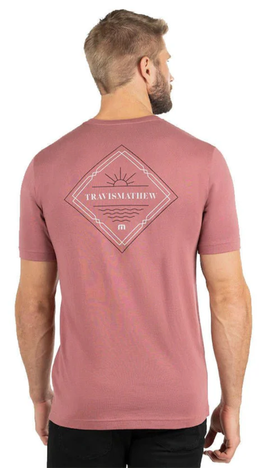 TRAVIS MATHEW PICK UP LINE T-SHIRT - ROAN ROUGE