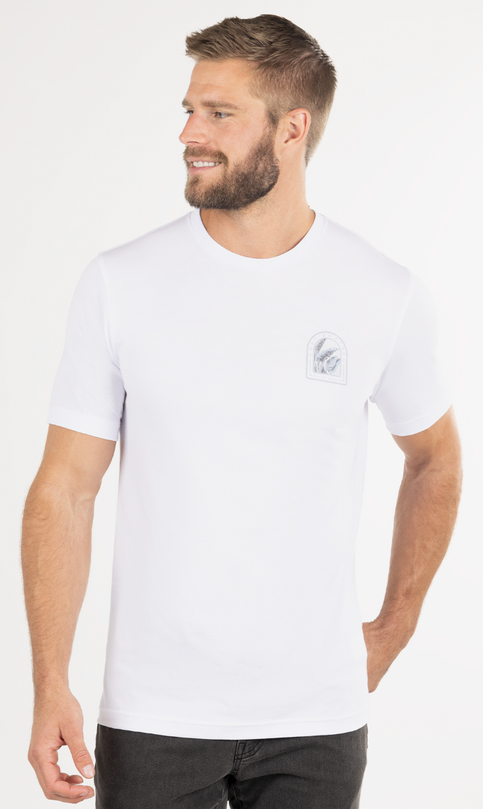 TRAVIS MATHEW DJ BOOTH T-SHIRT - WHITE