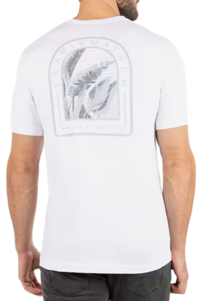 TRAVIS MATHEW DJ BOOTH T-SHIRT - WHITE