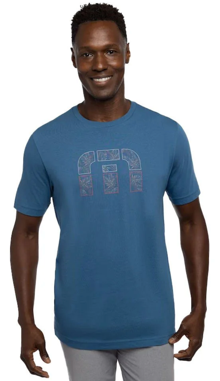 TRAVIS MATHEW ALL YOU CAN DRINK T-SHIRT - MID BLUE