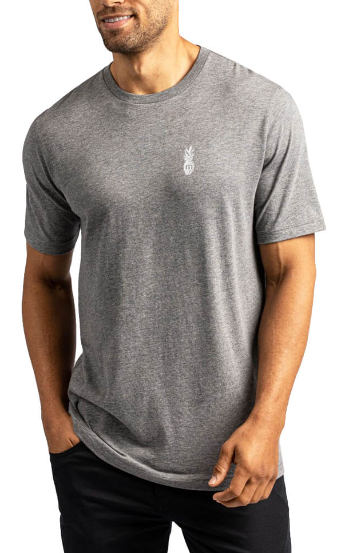 TRAVIS MATHEW LA PLAYA T-SHIRT - HEATHER QUIET SHADE