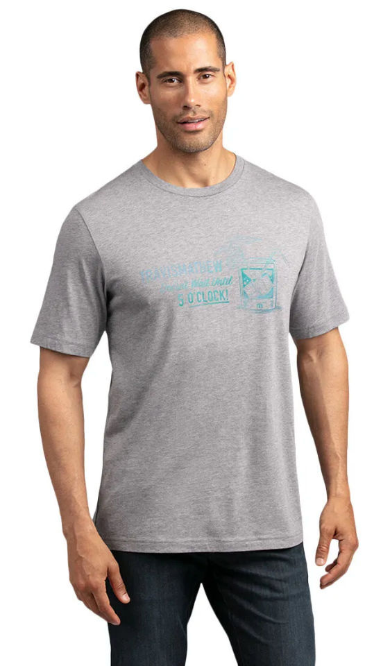 TRAVIS MATHEW NIGHT SWIMMING T-SHIRT - HEATHER GREY