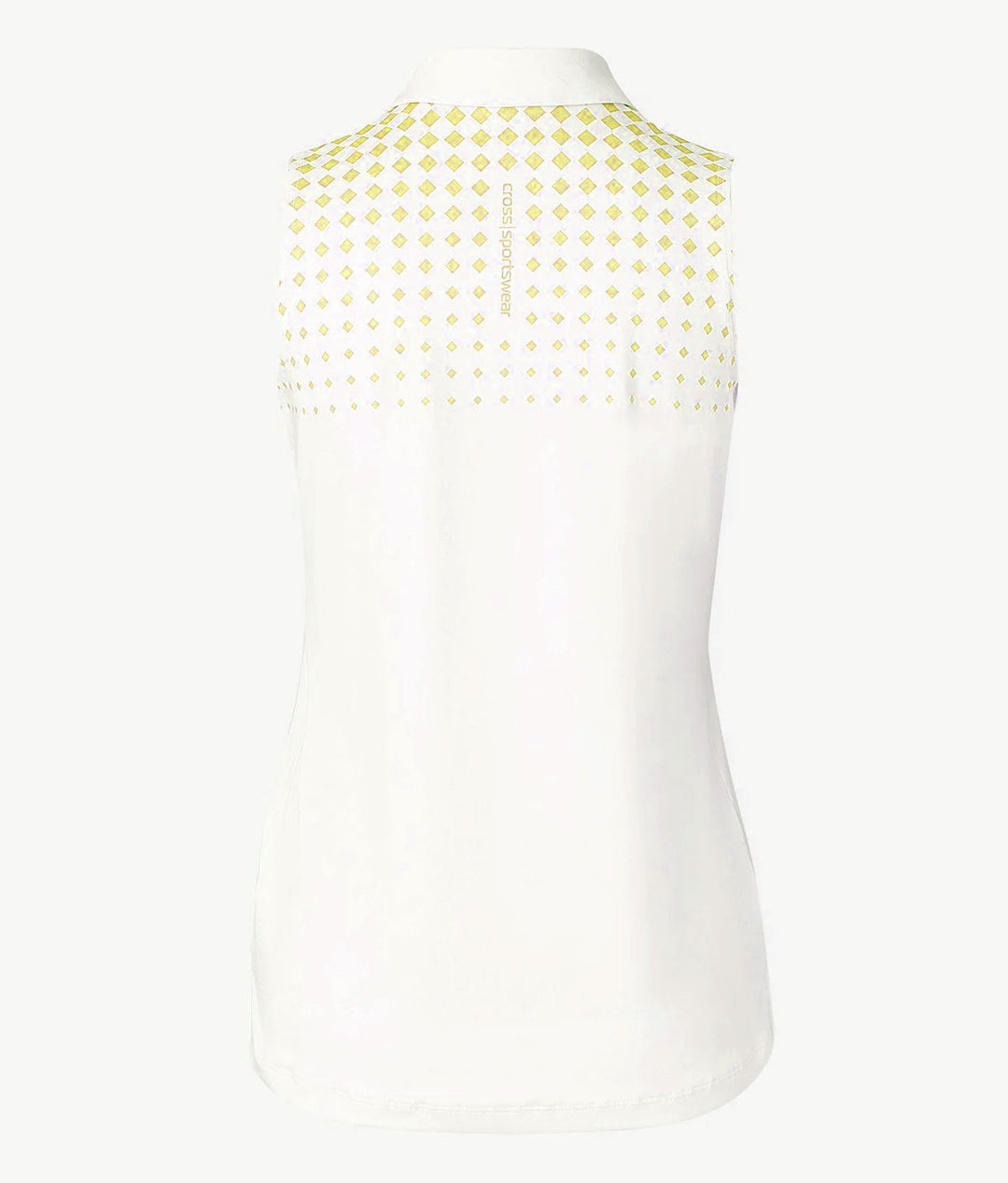 Cross Women's FADE Sleeveless Polo - WHITE / ACACIA