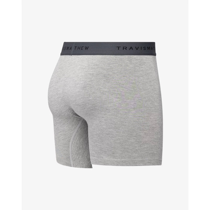 TRAVIS MATHEW MENS SO FAR SO GOOD BOXER - HEATHER GREY