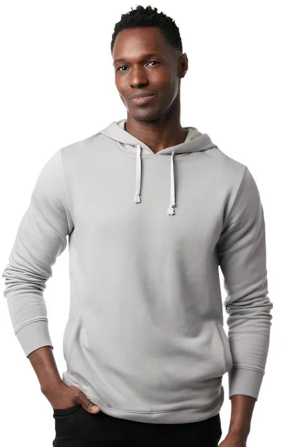 TRAVIS MATHEW MENS CLOUD HOODIE - SLEET GREY