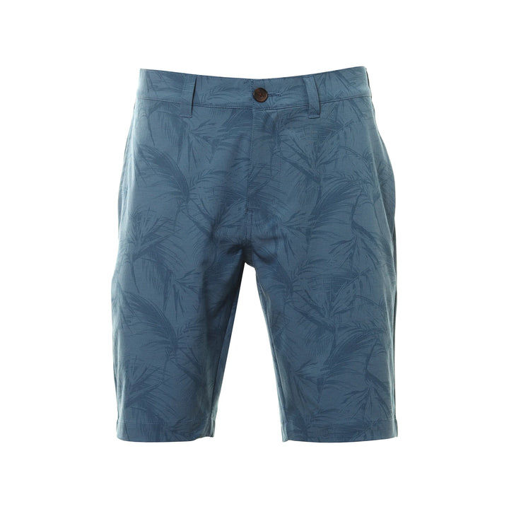 TRAVISMATHEW MENS JUNGLE OASIS SHORT - HEATHER MID BLUE