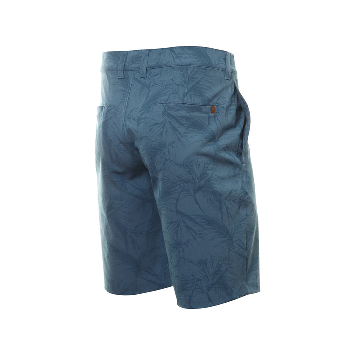 TRAVISMATHEW MENS JUNGLE OASIS SHORT - HEATHER MID BLUE