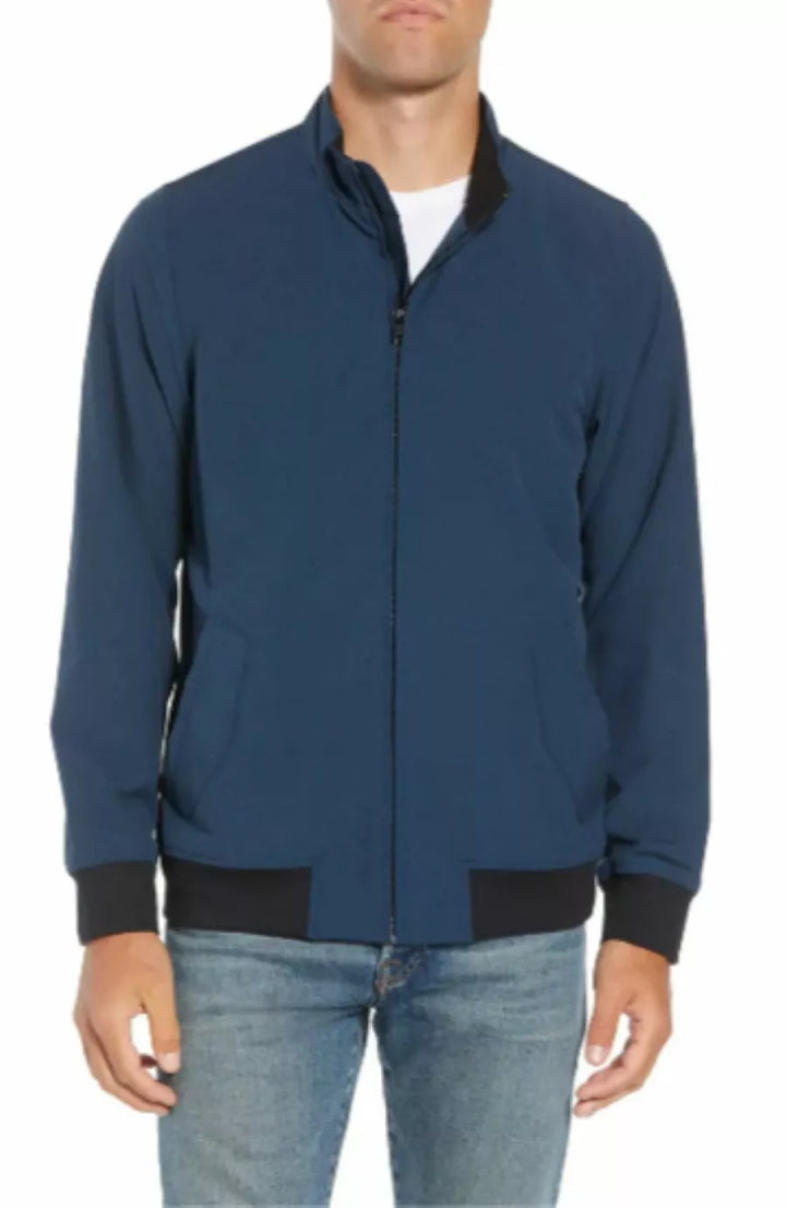 TRAVIS MATHEW RIDGLEY FULL ZIP JACKET - BLUE