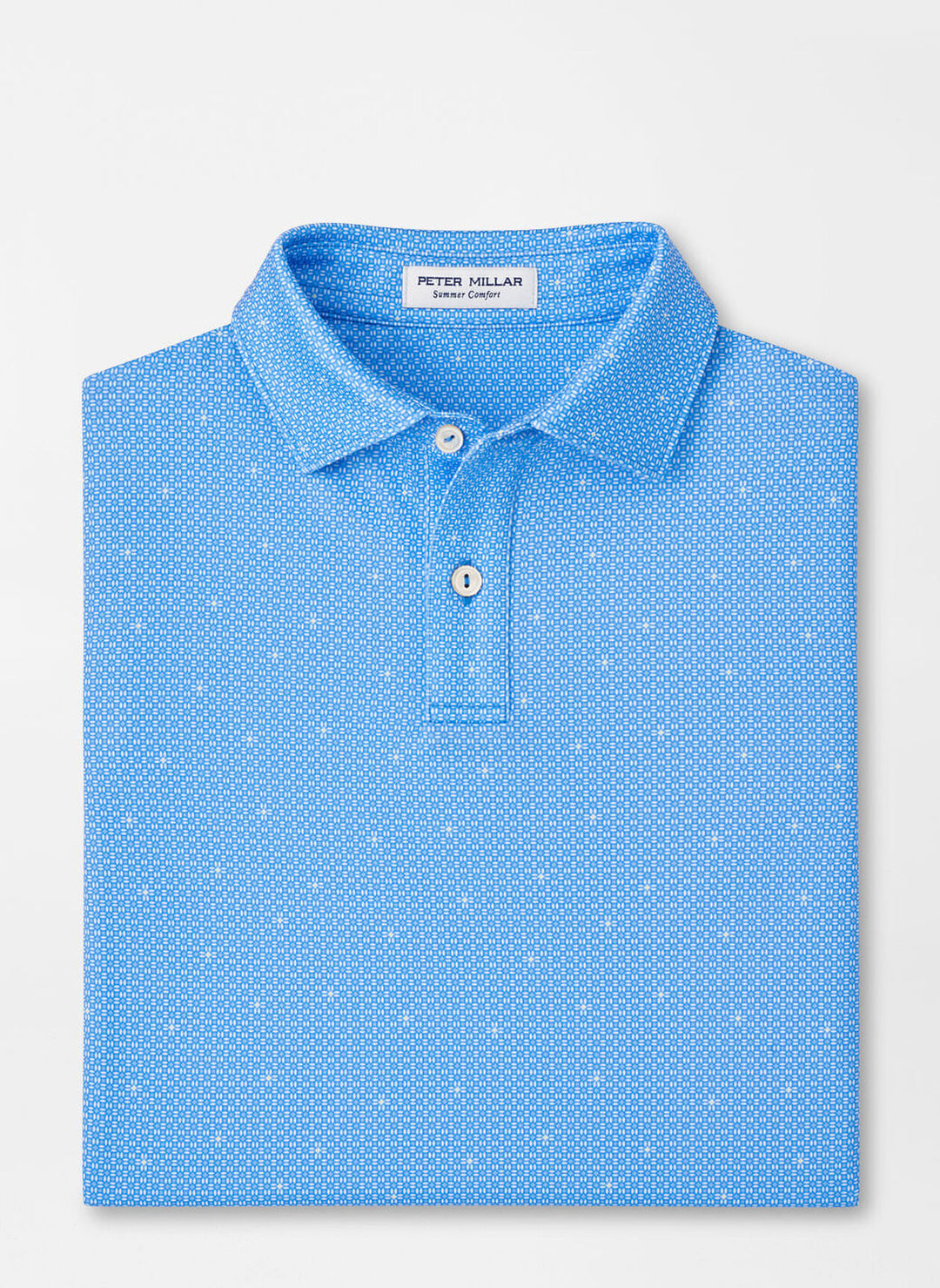 Peter Millar Mens Classic Fit Sharpie Youth Performance Jersey Polo - LIBERTY BLUE