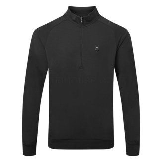 TRAVIS MATHEW WOMENS ZACHARY 1/4 ZIP PULLOVER NL - BLACK