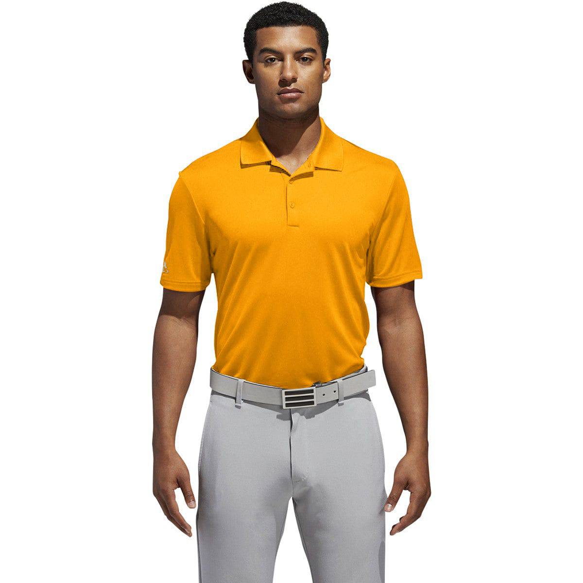 Adidas orange golf clearance shirt