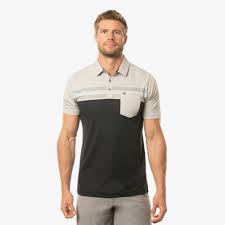 TRAVIS MATHEW MENS SALAD DAYS POLO - HEATHER LIGHT GREY