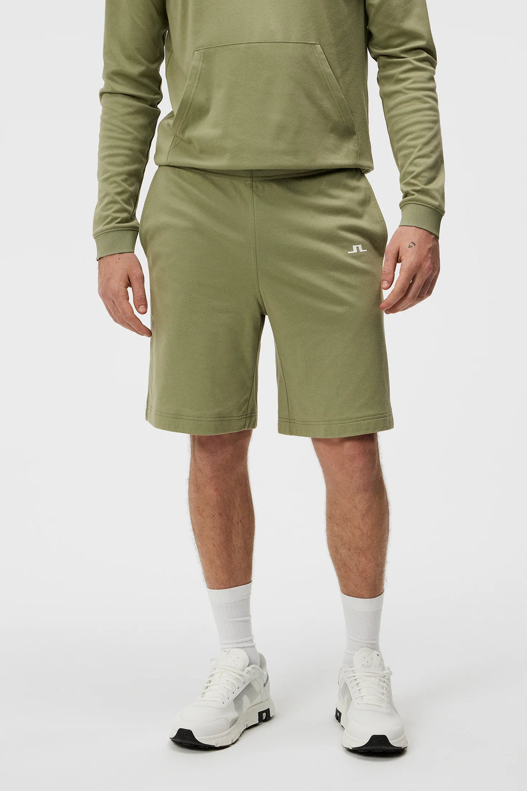 J.Lindeberg Mens Functional Logo Shorts - Oil Green